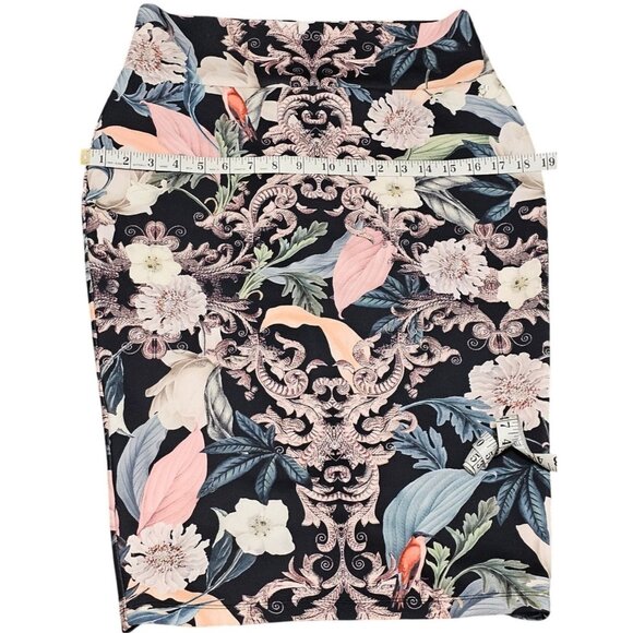 Floral Patterned Pencil Skirt By Thalia Sodi M/M - Picture 11 of 11